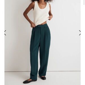 NWT Madewell Rosedale High-rise straight pant in crepe “smoky spruce” size 0